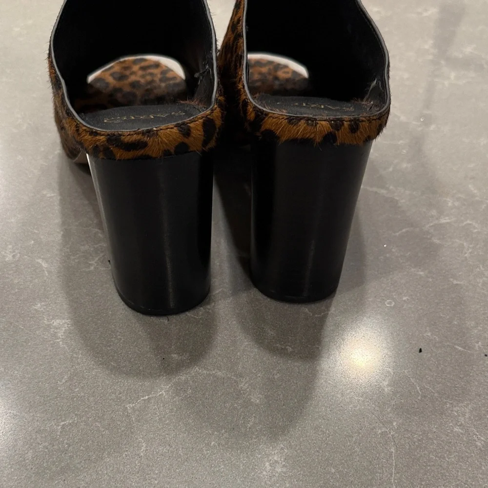 Franco Sarto Animal Print Mules Real Fur (cowhide) - Picture 8 of 9